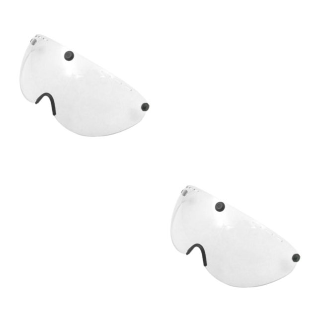 Transemion for Visor Peak 5-Snap Open Face Spare Parts Replaces Clear Type B 2Set