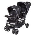thumbnail image 1 of Baby Trend Sit N' Stand® Double Stroller - Onyx; Accepts most major brand infant car seats (sold separately); Front and Rear Seats recommended age 6+ months, 1 of 5