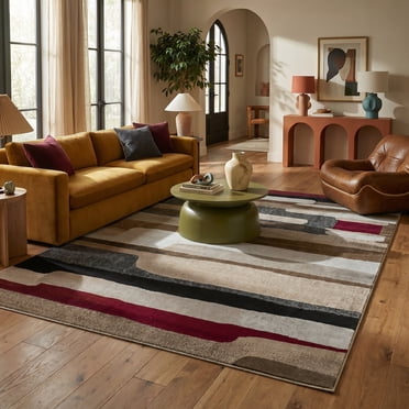 Rug Branch Collection Sakarya Tapis d'intérieur moderne abstrait milieu du siècle