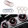 thumbnail image 3 of mmirethe Decoration For All Car Vent Outlet Rings Aluminum Alloy Fashion Car Vent Decoration Trim Anti-rust red 1Set, 3 of 6