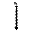 thumbnail image 2 of Aursykel Outdoor Snowflake Measuring Instrument Snow Gauge with Self Leveling Feet for Easy Setup Large 24 Inch Metal Snow Ruler for Christmas Decorations and Holiday Gifts, 2 of 5
