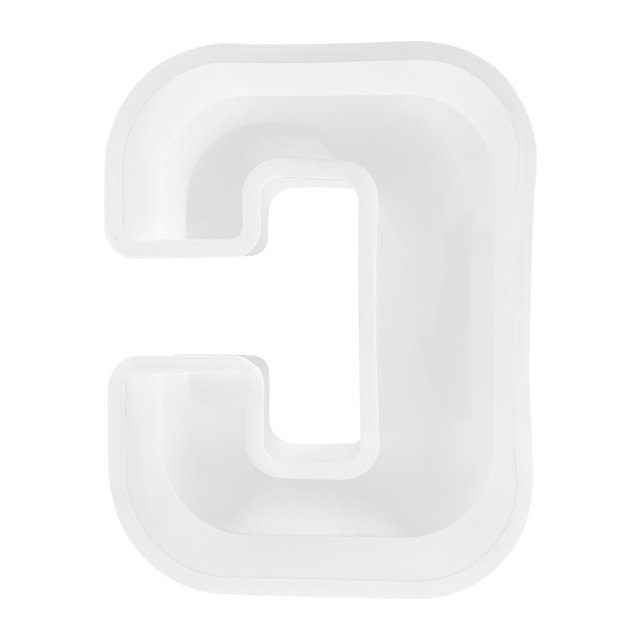 CEHVOM Large Alphabet Epoxy Resin Mould English Letter Silicone Mold 3D Alphabet Letter