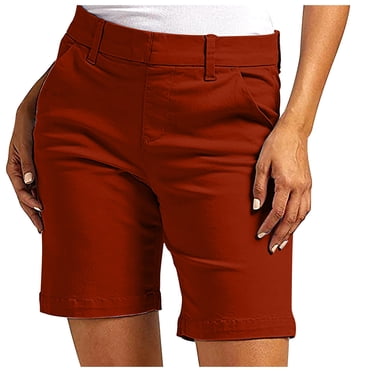 jovati Plus Size Shorts for Women Womens Stretch Twill Shorts Plus Size Thin Waist Pull on Regular Fit Hiking Shorts Summer Casual with Pockets Womens Plus Size Shorts Plus Size Womens Shorts