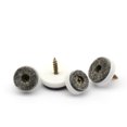 thumbnail image 4 of 20Pcs 20mm Brown Screw-on Furniture Antiskid Felt Pad Slider Floor Protecto, 4 of 4