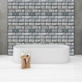 thumbnail image 5 of Zenithome Simulation Wall Stickers Peel and Stick Tile 10-Pack 30x30cm Self-Adhesive Waterproof Kitchen Bathroom Backsplash Decor Removable, 5 of 5
