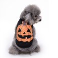 thumbnail image 1 of Halloween Pets Fashion T-Shirt Pumpkin Spider Skull Patterns Print  Neck Short Sleeve Pullover, 1 of 8