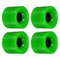 thumbnail image 1 of Unique Bargains Roues de Longboard 60 mm Roue de Planche à Roulettes Roues de Rue pour Planches à Roulettes Roues Cruiser 78 A, Vert Lot de 4, 1 of 4