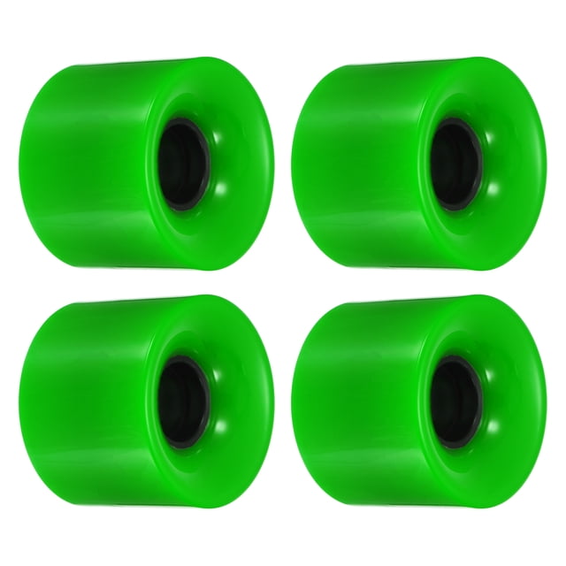 Unique Bargains Roues de Longboard 60 mm Roue de Planche à Roulettes Roues de Rue pour Planches à Roulettes Roues Cruiser 78 A, Vert Lot de 4