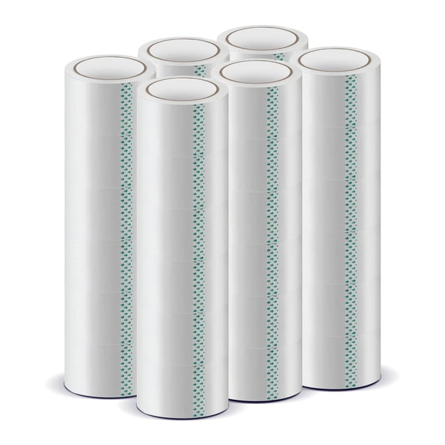 Costway 36 Rouleaux de Ruban d'Emballage Transparent Robuste de 1,89 Pouces de Large, 65,6 Verges par Rouleau