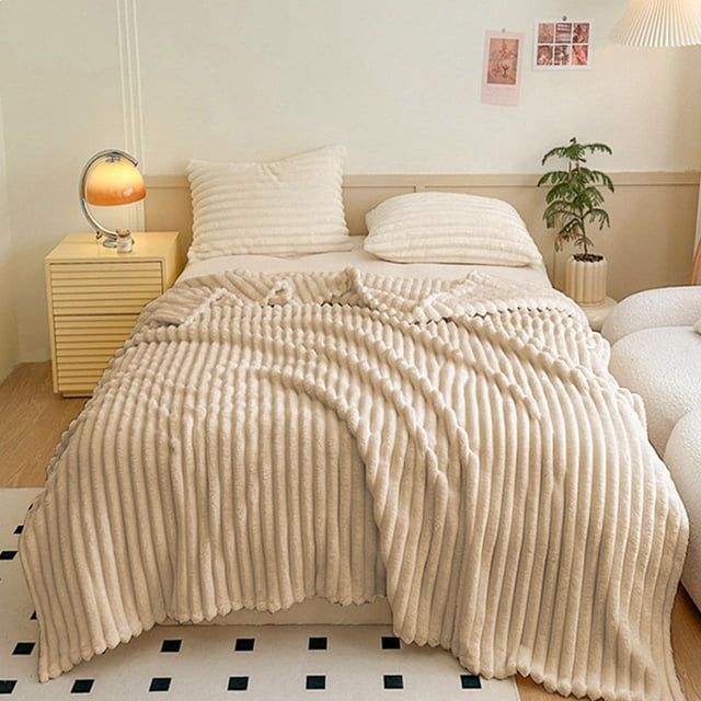 Dvkptbk cooling blanket Soft and Thick Double Layer Raschel Blanket A Must Have Warming Artifact In Winter Suitable for Beds Sofas and Other Scenes Providing The Ultimatecomfort