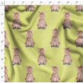 thumbnail image 4 of Soimoi Yellow Rayon Fabric Pig Animal Print Fabric by the Yard 56 Inch Wide, 4 of 5
