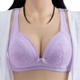 thumbnail image 2 of Besolor Bras for Women Button Front Closure Wireless Full Coverage Underwear Cozy Breathable Liftup Bralettes, 2 of 5