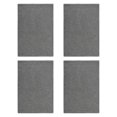 thumbnail image 2 of maskred 4 Pcs Napperons en Lin à Double Couche Napperons de Table à Manger Vaisselle Lavable Tapis Résistant aux Taches Maison Gris Foncé, 2 of 6