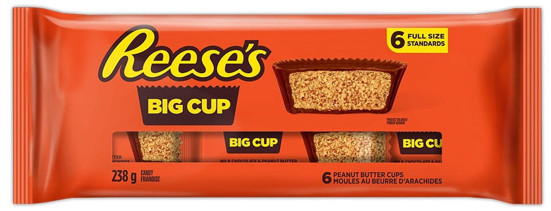 REESE'S BIG 6 CUP, Get ready to taste perfection, 238g
