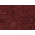 thumbnail image 1 of Ahgly Company Tapis d'Intérieur Rectangulaire Transitionnel Rouge Nuit Lavable à la Machine, 8 Pieds x 10 Pieds, 1 of 7