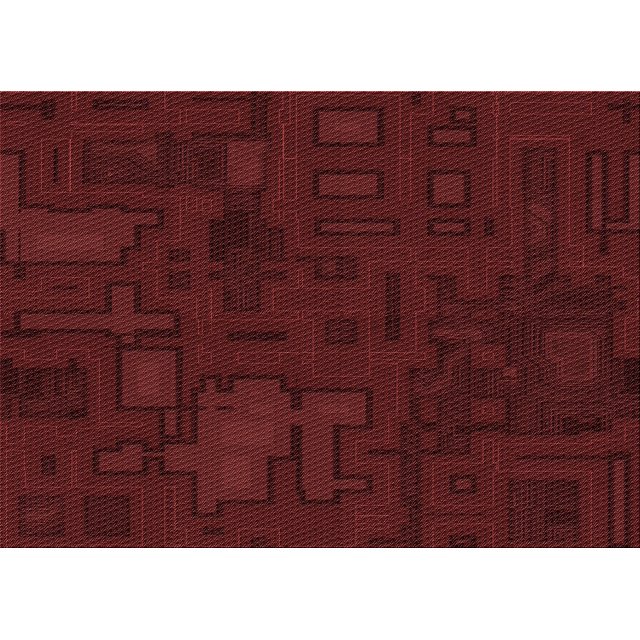 Ahgly Company Tapis d'Intérieur Rectangulaire Transitionnel Rouge Nuit Lavable à la Machine, 8 Pieds x 10 Pieds