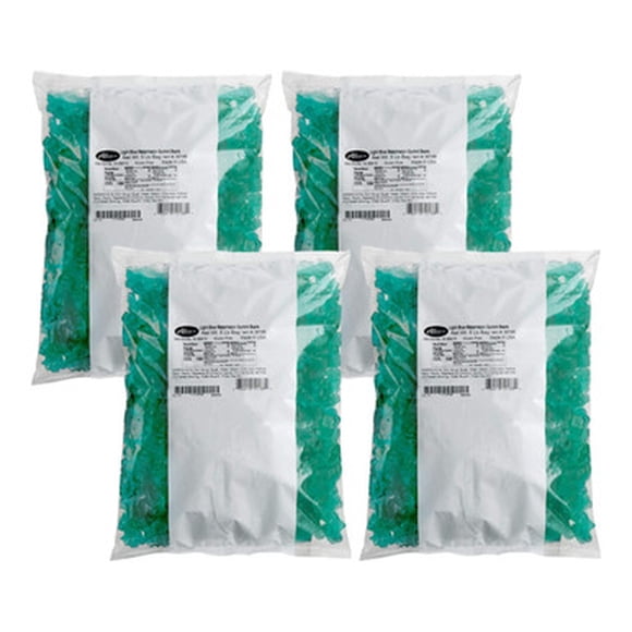 Albanese Light Blue Watermelon Gummi Bears, "World's Best" Soft & Chewy Candy, 5 lb. Bulk Bag (4/Case / 20 lbs. Total)