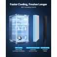 thumbnail image 3 of VEVOR Mini Fridge 3.2 Cu.Ft Single Door Compact Small Refrigerator Stainless, 3 of 9