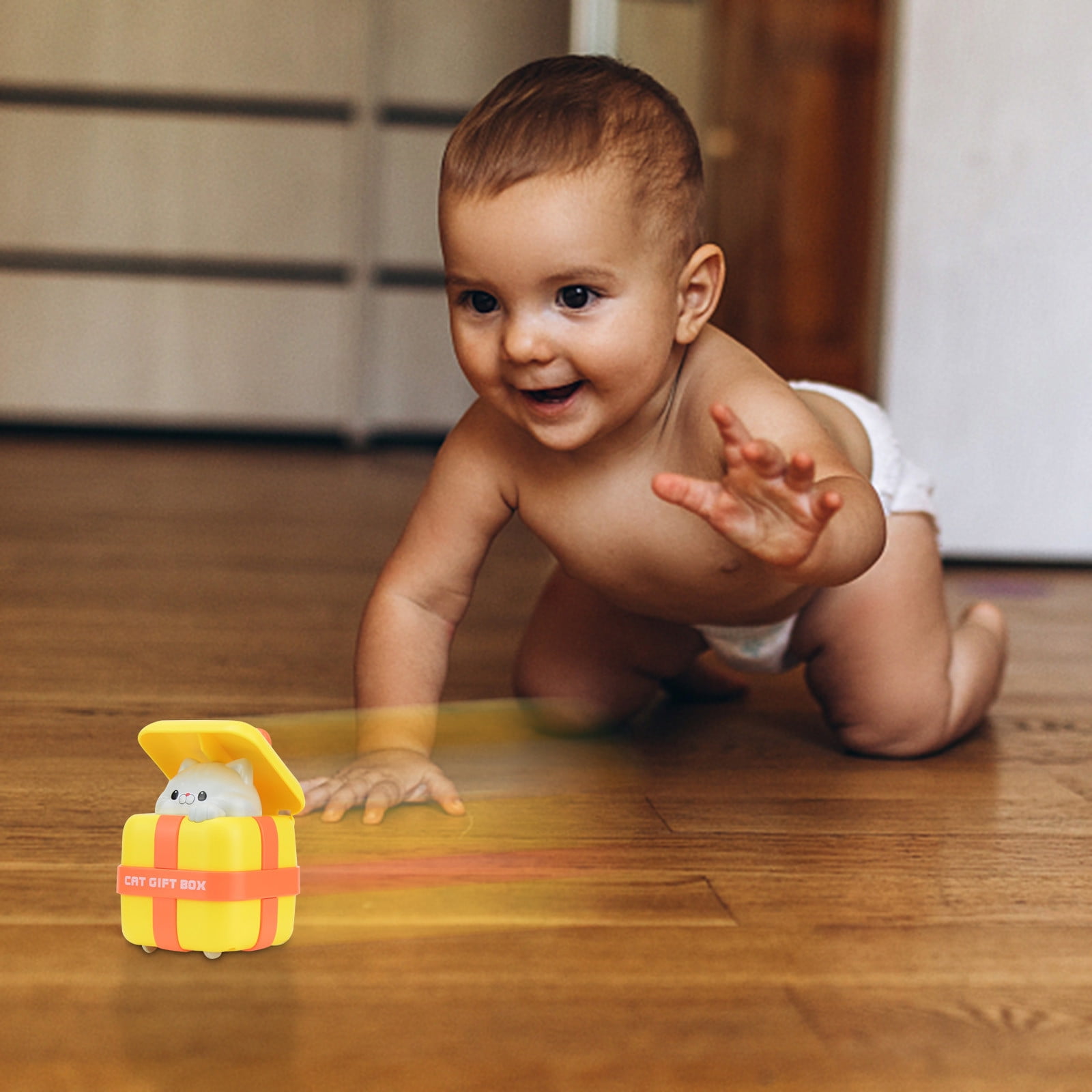 Jouet Montessori Pop-up avec Animaux - Marque - Pour Bébé 1 an - Musique et Lumières
