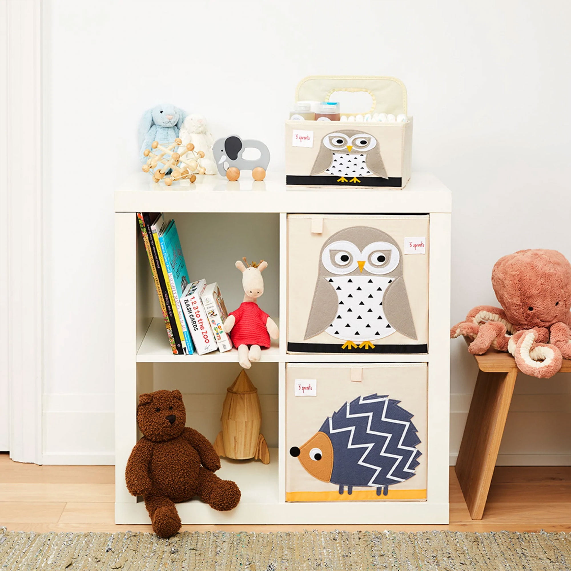 3 Sprouts Owl Baby Toy Storage Box