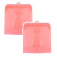 thumbnail image 1 of Oleegame 2 Pcs Boîtes à Collations pour Enfants pour l'École Sac de Rangement Alimentaire en Silicone Réutilisable Sac à Sandwich Sac de Congélation Scellé Sac à Collation Liquide Lunch Fruit Sac de Produits Frais / Meilleur Sac de Rangement et de Cuisson (1 Pce) Rouge, 1 of 8