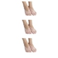 thumbnail image 3 of stanreset Polyester Low-Cut Liners Socks Women Adore Feet Happy All Day Long General Size Toe Socks Pink 3Set, 3 of 6