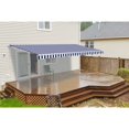thumbnail image 1 of ALEKO Retractable Motorized Patio Awning 10x8 ft, Blue and White Striped Color, 1 of 4