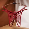 thumbnail image 2 of WZXFASHION String pour Femmes Culottes Aguichant String Pantalon en Dentelle Culottes pour Dames sous-Vêtements Lingerie Rouge Vin Taille Unique, 2 of 2