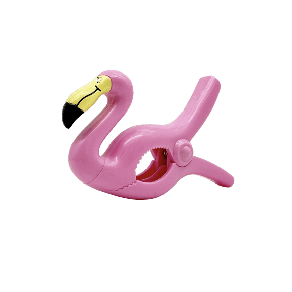 Mainstays Beach Towel Clips, Flamingo, 2 Pieces