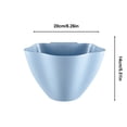 thumbnail image 3 of Blue White Plastic Storage Bins For Pantry Organization With Four Handles, 3 of 6