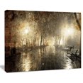 thumbnail image 1 of Design Art Night Alley with Lights Photography Landscape Canvas Print, 1 of 2