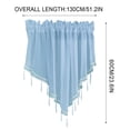 thumbnail image 3 of JilgTeok 6 Pcs Floral Sheer Lace Shade Window Curtain with Scalloped Edges and Rod Pocket Top for Easy Hanging Light Filtering Valances Drapery for Farmhouse, Kitchen, Bedroom Clearance, 3 of 5