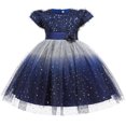 thumbnail image 1 of HAWEE Robe en Dentelle à Fleurs pour Filles, Princesse, Boutique, Mariage, Concours, Fête, Robe de Bal, 1 of 7