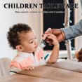 thumbnail image 2 of 1 Pair Creative Curved Spoon And Fork Set For Toddlers Baby Utensils For Feeding Kids Travel Essentials Baby Silverware For Lunch Box, 2 of 8