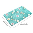 thumbnail image 3 of Rbaofujie Kitchen Rugs Bathroom Floor Mat Microfiber Inkjet Printing Bathroom Absorbent Foot Mat Bedroom Door Mat Non Slip Mat Flocked Carpet Chrysanthemum Pattern Door Mat, 3 of 6