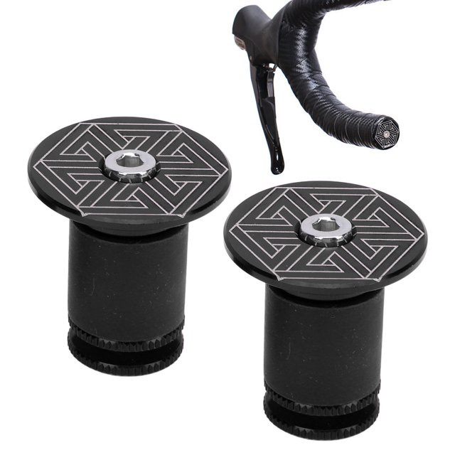 Strong Friction Resistant, Lightweight Mountain & Road Handlebar Caps, Suitable for 15 ~ 22.5mm Inner Diameters