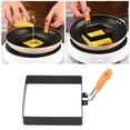 thumbnail image 2 of TIELUTT Square Egg Rings for Griddle Non Stick Stainless Steel Kitchenware Set Stainless Food Cooker Canner Pressure Cooker for Canning Egg Cooker Automatic Shut off Cooking Utensils Set Stainless St, 2 of 7
