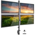 thumbnail image 2 of Mount-It! 4 Monitor Stand | Quad Monitor Desk Mount | Fits Four Computer Screens 19 21 24 27 29 30 32 Inches | Heavy Duty Height Adjustable Arms | VES, 2 of 4