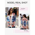 thumbnail image 3 of Womens Fashion Open Front Long Sleeve Cardigans Sweaters Coats with Pockets（White,XL）, 3 of 3