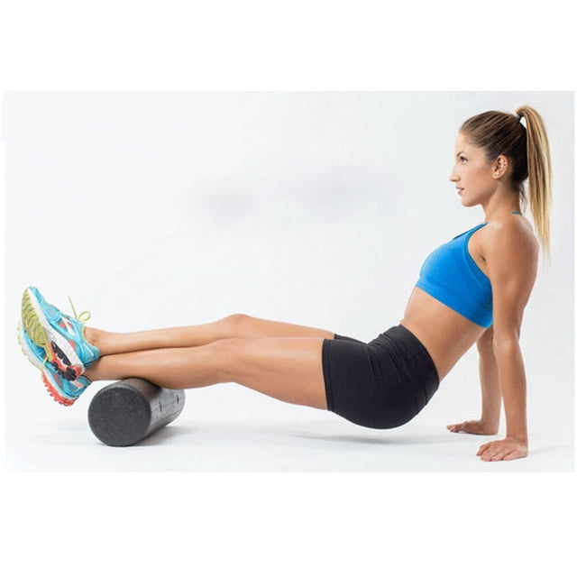 OULII Rouleau D\'entraînement Physique Rouleau en Mousse pour Athlètes et Utilisation d'Équipement d'Exercice 1 Pcs Noir