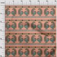 thumbnail image 2 of oneOone Georgette Viscose Fabric Peacock Block Print Fabric BTY 42 Inch Wide, 2 of 4