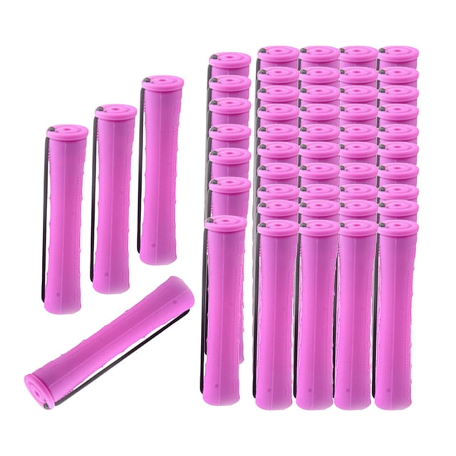 Cold Perm Rods Curling Hair Small Medium Large Size Long Shor Non-Slip Elastic Perming Curlers Curly Wavy Styling 50Pcs 1.9cm