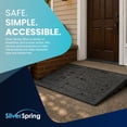 thumbnail image 5 of Silver Spring 3" Maximum Riser, Solid Rubber 3 Channel Threshold Ramp, Black, 5 of 5