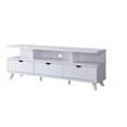 thumbnail image 4 of 60'' TV Stand with Storage, White, 4 of 4