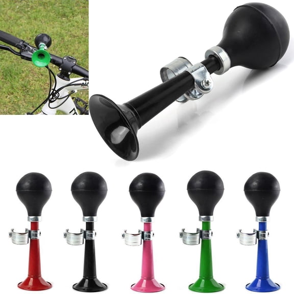 Walbest Corne de Clairon Style Rétro pour Vélo, Klaxon de Vélo en Métal à Pression en Caoutchouc, Sonnette de Bicyclette avec Ampoule à Pression en Caoutchouc, Accessoire de Vélo pour Vélo pour Enfants, Véhicules, Chariots de Golf, 8.27 x 2.17 x 0.91 Pouces