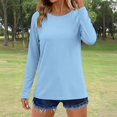 thumbnail image 1 of Ailaofu Women's Sun Shirts Protection Rash Guard Long Sleeve Swim Shirts Quick Dry Lightweight Workout Tops, 1 of 7