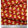 thumbnail image 3 of Soimoi polyester Crepe Fabric Cup,Plate & Chick Cartoon Print Fabric by Yard 42 Inch Wide, 3 of 3