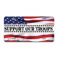 thumbnail image 1 of SignMission A-LP-03-561 Support Our Troops Flag Aluminum License Plate, 1 of 1