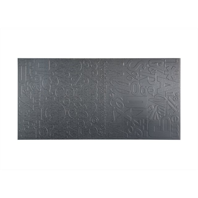 FASÄDE Easy Installation Alphabet Galvanized Steel Wall Panel (4' x 8' Panel)