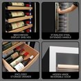 thumbnail image 3 of Kenmore Elite 111 Bottle Wine Fridge, Dual Zone 18" Built-In/Freestanding, 3 of 10
